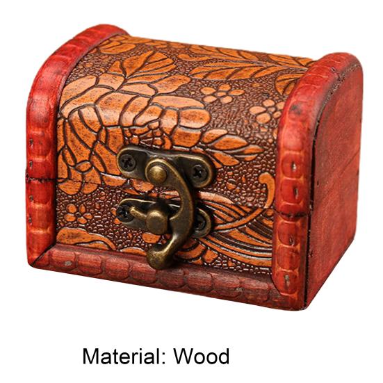 Jewelry Organizer Retro Elegant Wooden European Style Jewelry Storage Case Household Supplies