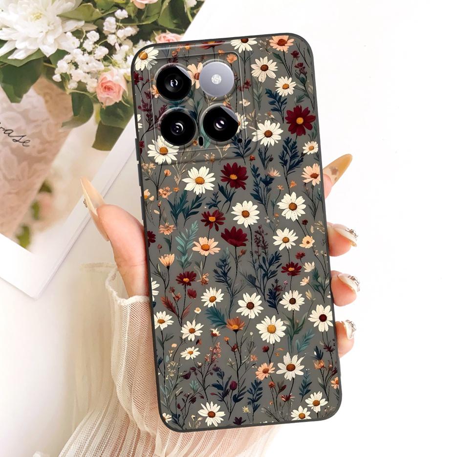 For Xiaomi Mi 14 Pro Case Cool Owl Dragon Painted Cover Soft Silicone Matte Phone Case For Xiaomi 14 Pro Mi14 5G Back Cover Bags