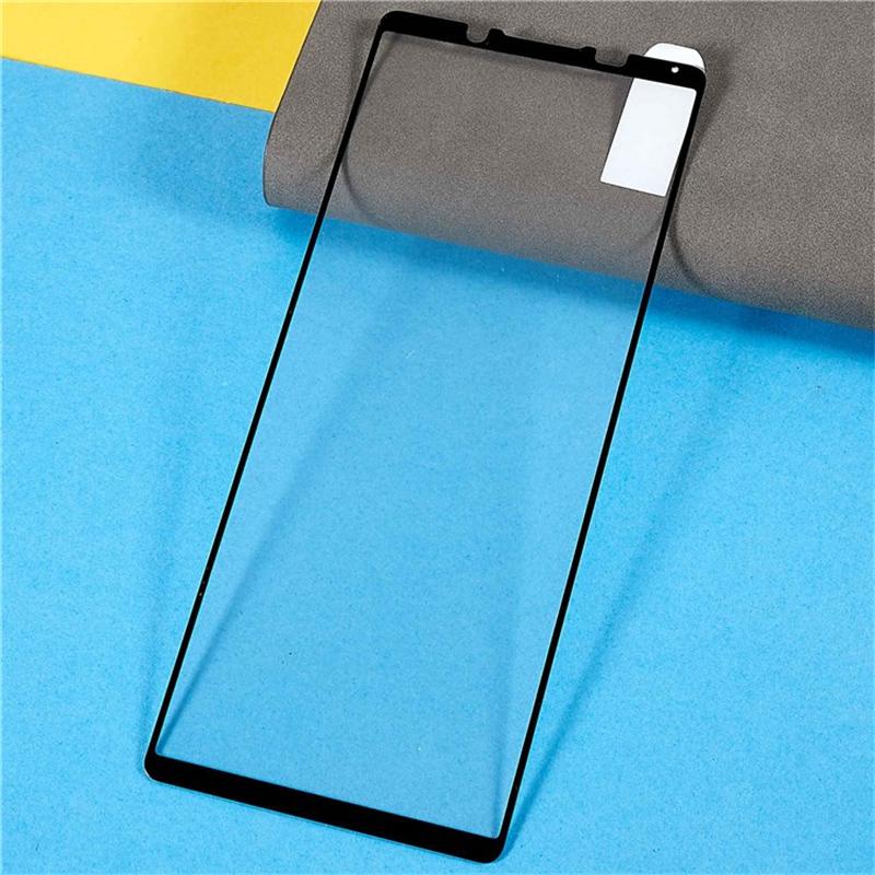 For Sony Xperia 5 V Full Coverage Tempered Glass Film Full Glue Black Edge Silk Printing Clear Screen Protector
