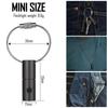 KeyUnity Mini-Taschenlampe, Batteriebetrieben, 33 mm Lang, KF00 BK, Kompakte LED, Titanlegierungs-Taschenlampe, Ultra-Mini-Größe mit Schlüsselring, Praktisches Licht, Co