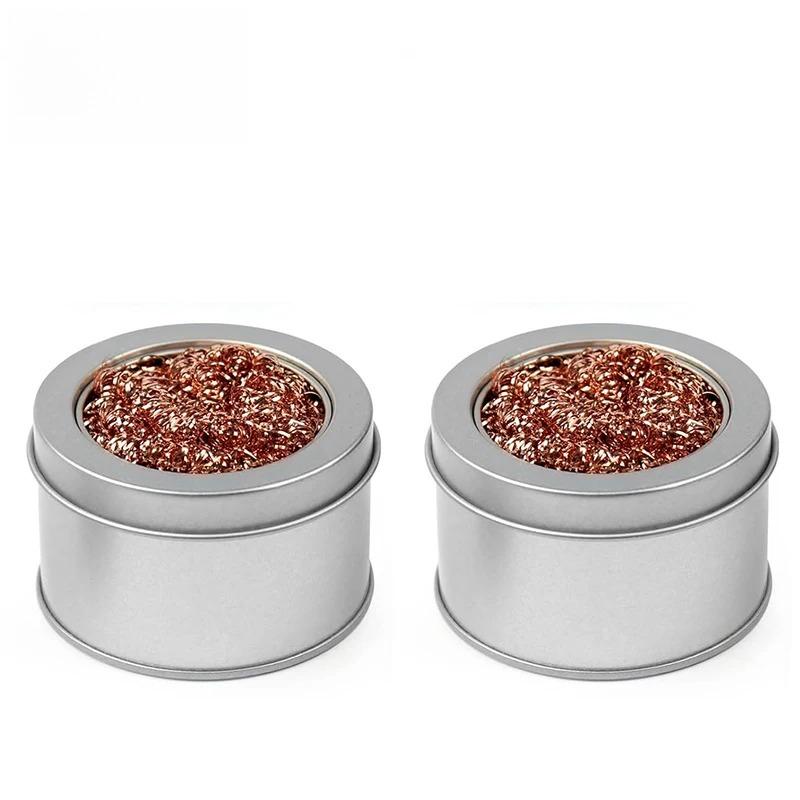 Palla Detergente Palla Pulente Stagno Saldante Filtro a Rete Ugello Pulizia Punta Filo di Rame Scatola Scorie Metalliche Palla Pulente