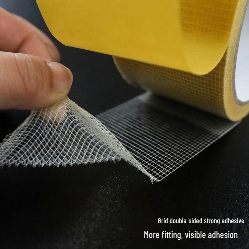 Buki High Viscosity Hand-Tearable Transparent Double-Sided Tape for Carpet Fixing