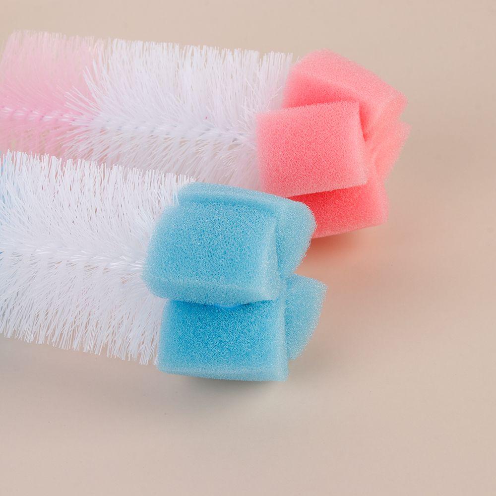 7pcs Home Spout Cup 360-degree Bottle Brush Baby Nipple Rotating Clean Sponge