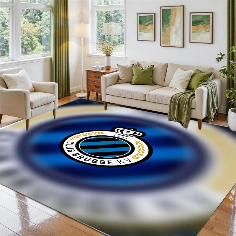 Club Brügge FC Design Kristall-Samt-Teppich Weiche Dekorationsmatte für Schlafzimmer Eingang