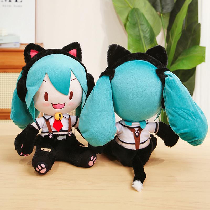 32-35cm Kawaii Japanese Anime Plush Stuffed Toy Hatsune Miku Plush Doll Soft Pillow Future Doll Cute Birthday Xmas Gift for Kids