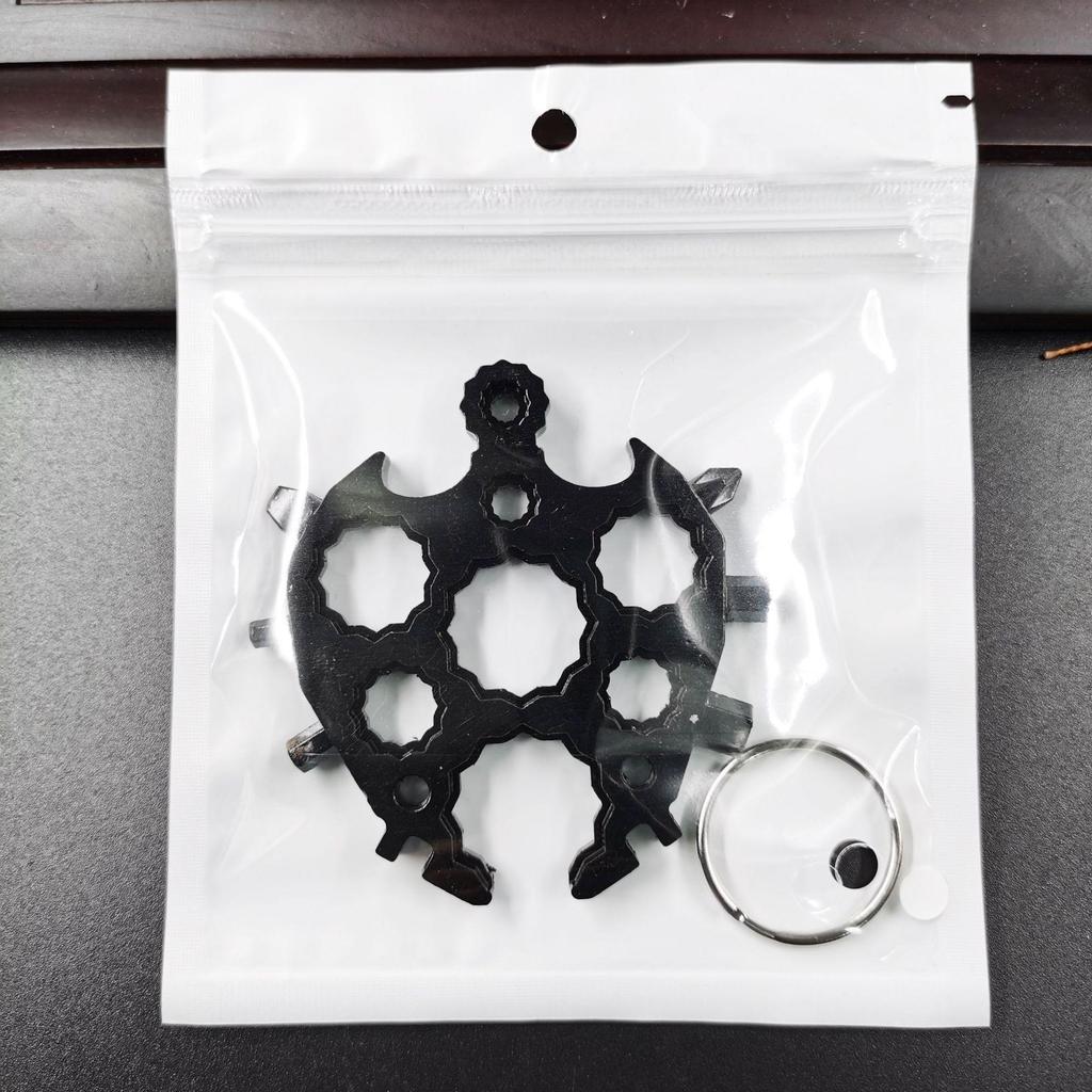 Multifunction Snowflake Wrench Keychain: Hex & Octagonal Universal Outdoor Tool