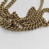 [Pre-Owned] Sylvie Gold Buckle Striped Web Chain Leather Mini Square Crossbody Bag - Good #1JODX7F