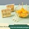 Newcomer Deal: 200 Disposable Wooden Fruit Fork Set