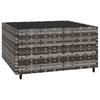 Vidaxl 4-Cz. Garden Lounge Set, Cushions, Grey PE Rattan