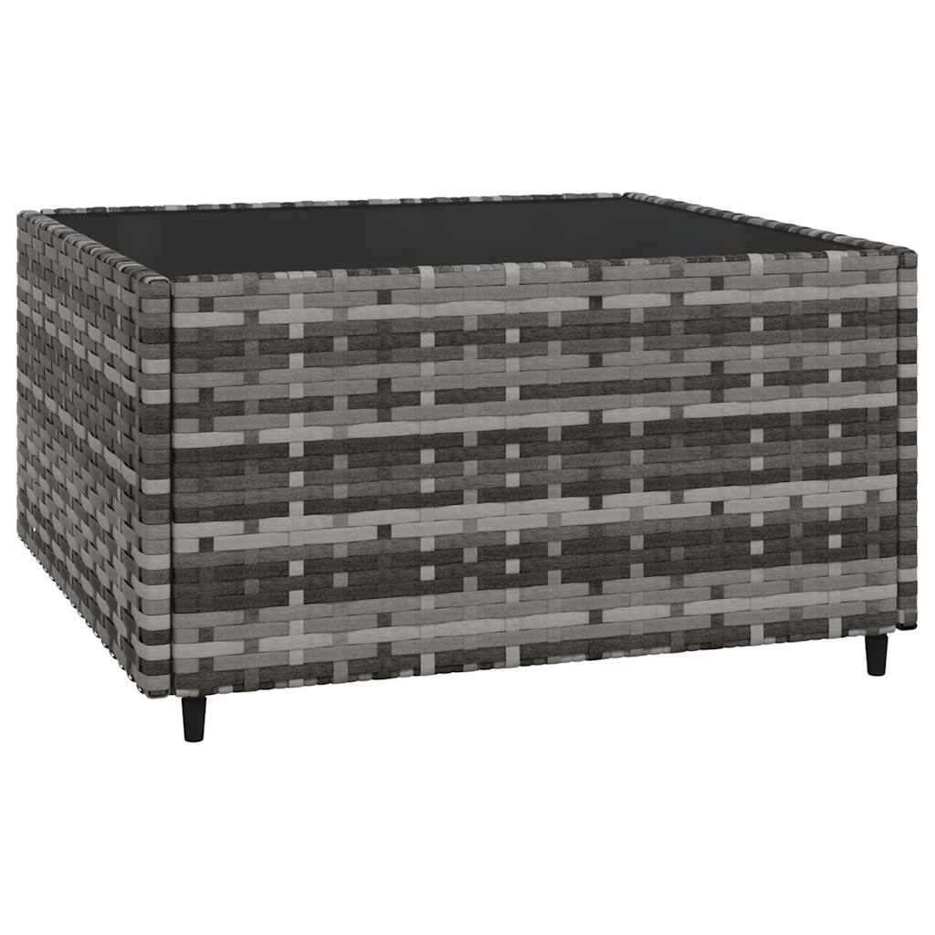 Vidaxl 4-Cz. Garden Lounge Set, Cushions, Grey PE Rattan