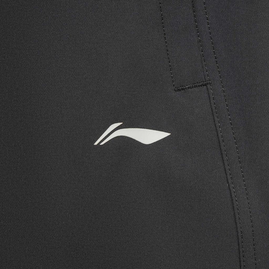 Li Ning Solid Color Mid Waist Versatile Loose Straight Leg Sports Pants Women Bottoms AYKV898-1