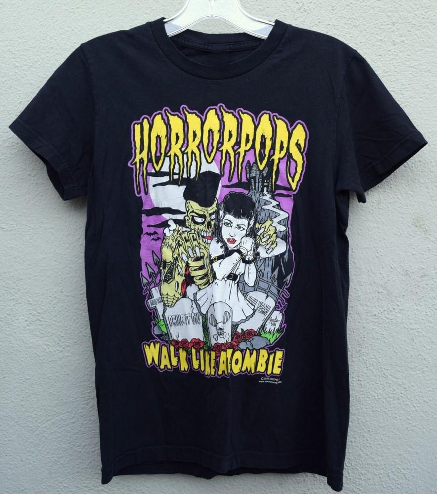 

Vintage Horrorpops Walk Like A Zombie TShirt ZL432 Unisex T-Shirt XXXL