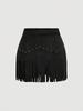 2025 Women's Vintage A-Line Fringe Skirt