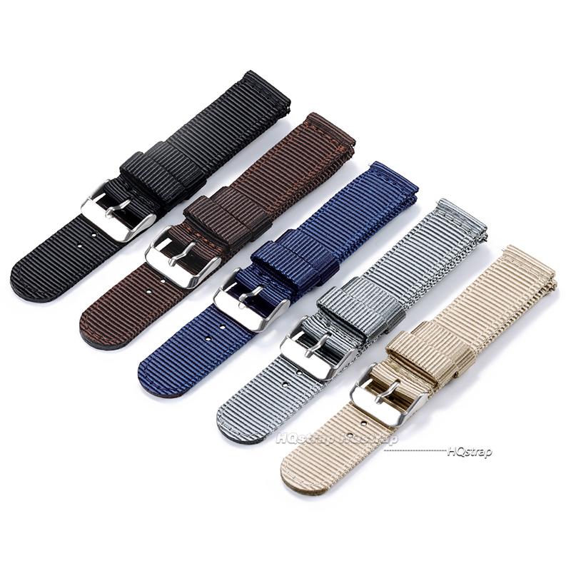 Nylon Watch Band 18mm 20mm 22mm 24mm for Military Woven Strap Quick Release Wristband for Seiko Women Men Sport Watch Bands