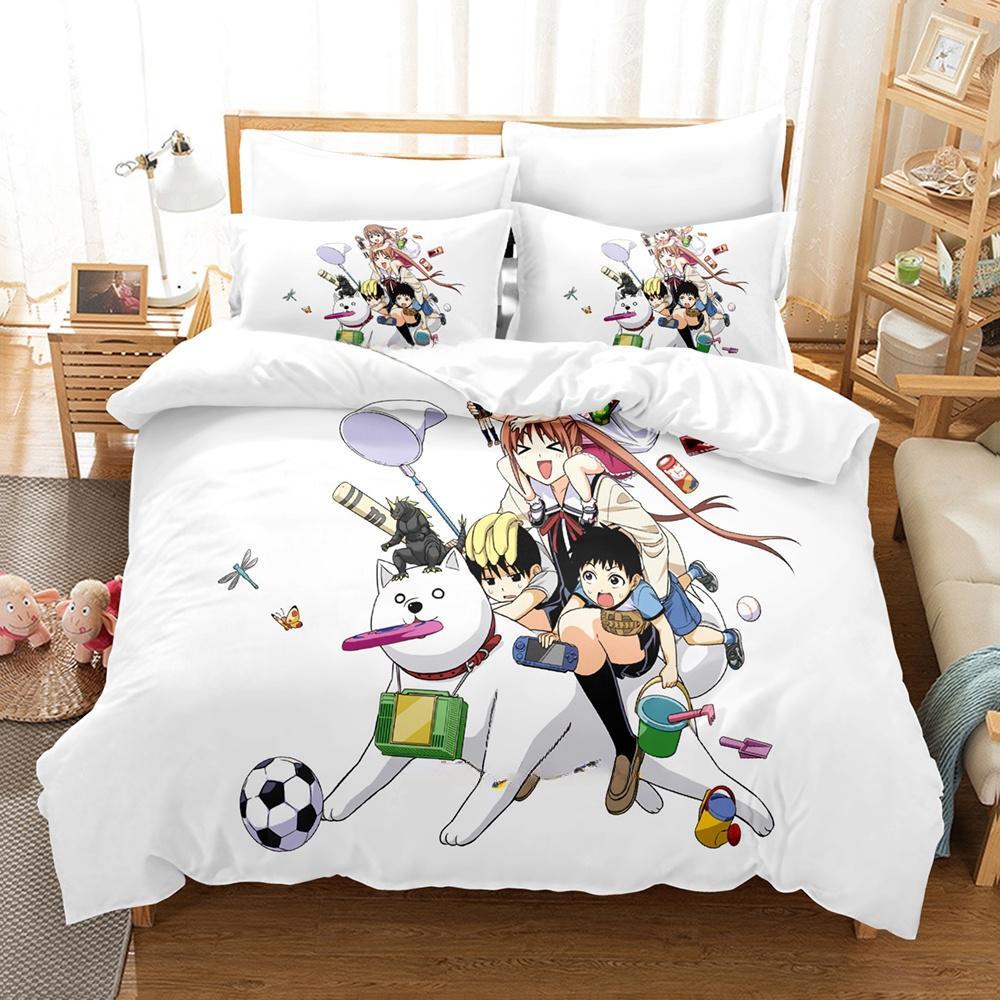 New Aho Girl Bedding Set Single Twin Full Queen King Size Bed Set Adult Kid Bedroom Duvet cover Sets Cool Anime Bed Sheet Set