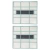 2pcs AC Indoor Unit Filter Screen Dust Prevention Mesh PVC Replacement Parts For Home Air Conditioner Outlet Grill Cleaning Kit