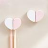 2Pcs Dustproof Toothbrush Holder Heart Shape Toothbrush Stand New Toothbrush Storage Rack  Couples