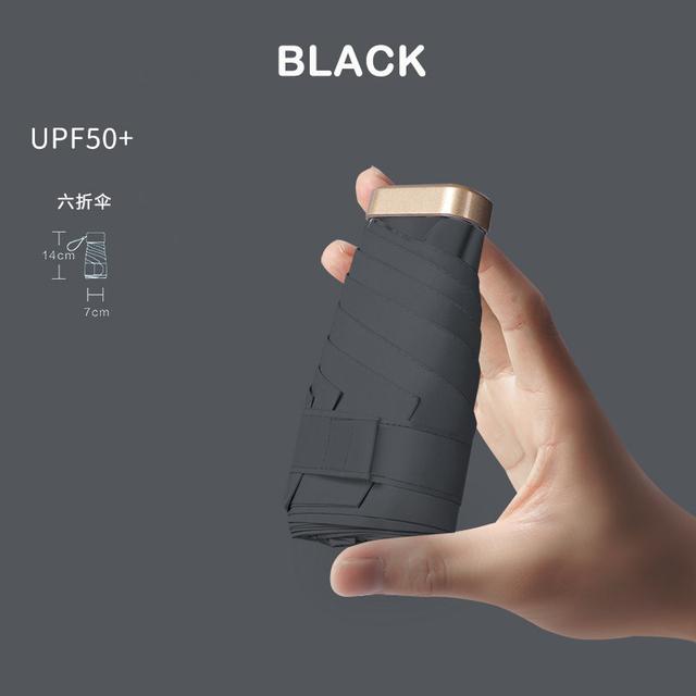 

НОВЫЙ мини-карманный зонт, сверхлегкий, с 6 ребрами, зонтик от дождя и солнца, женский, мужской, женский, с защитой от ультрафиолета, портативный складной