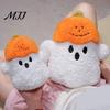 Flauschiges dekoratives Kissen Kürbis Geist Plüschtier, Weiches Kuscheltier für Halloween-Dekoration, Party-Dekorationskissen, Feiertagsgeschenk für Jungen Mädchen