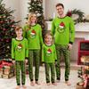 Parent Child Christmas Print Home Long Sleeved Top And Pants Set