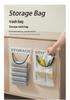 Wall-Mounted Kitchen Trash Bag Organizer - Large Capacity Mesh Storage Bag