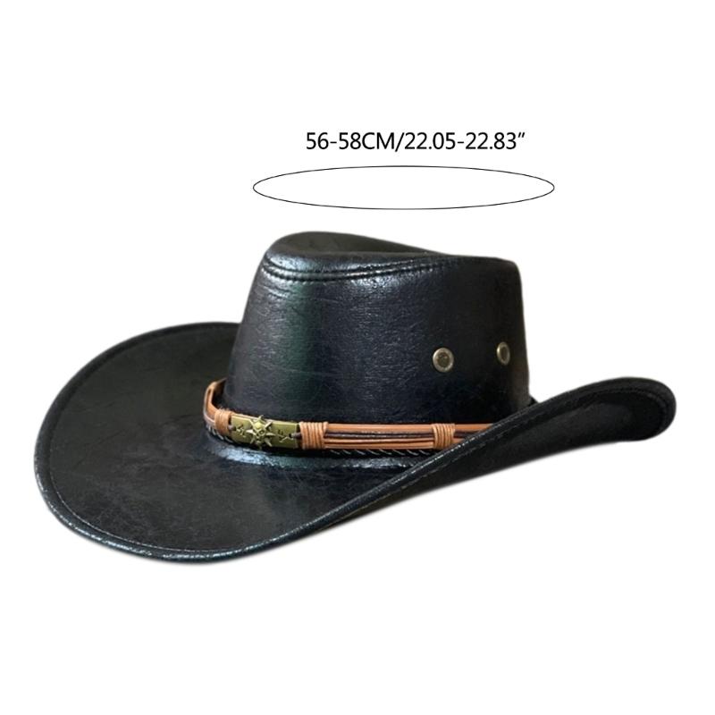 Gentleman Wide Brim Fisherman Hat Handmade for Dress-up Theme Party Headgear