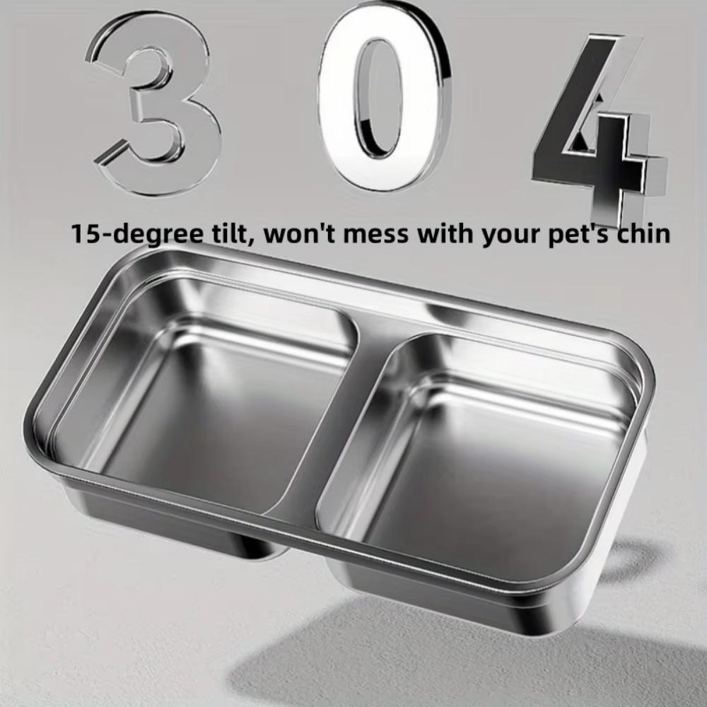 Neck Protection Pet Feeder Anti-flip Dog Food Bowl Durable Cat Elevated Bowl  Outdoor