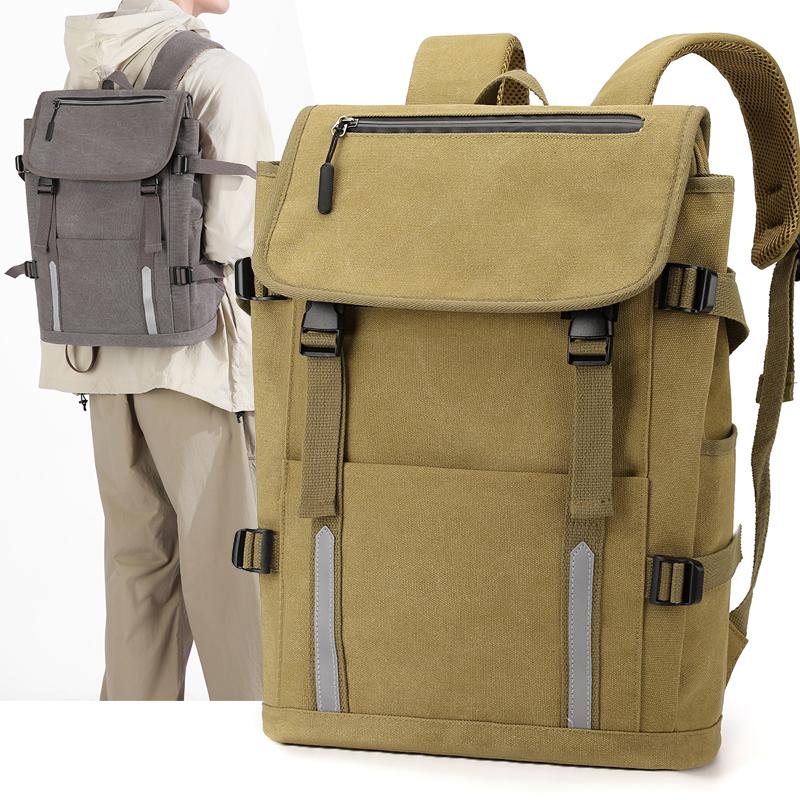 Vintage Men's Backpack Canvas Backpack Student Outdoor Schoolbag