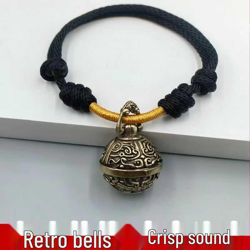 Adjustable Brass Pet Collar with Bell for Medium and Large Dogs & Cats - Teddy, Golden Retriever Necklace Accessories