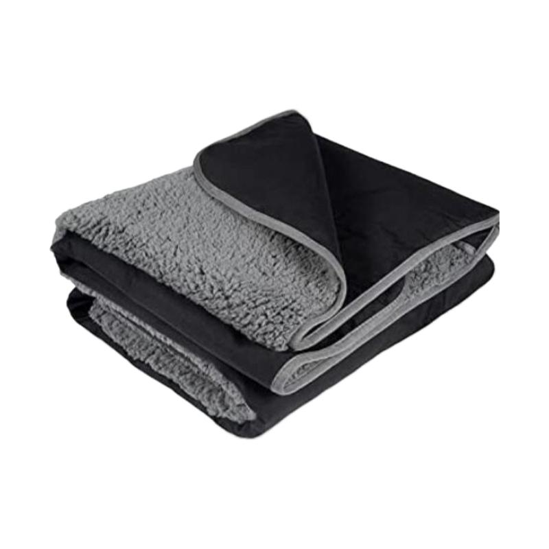 Outdoor Camping Blanket Portable Blankets Waterproof Camping Blanket Wild Blanket Washable Camping Rug Thickened 150x200cm чёрный