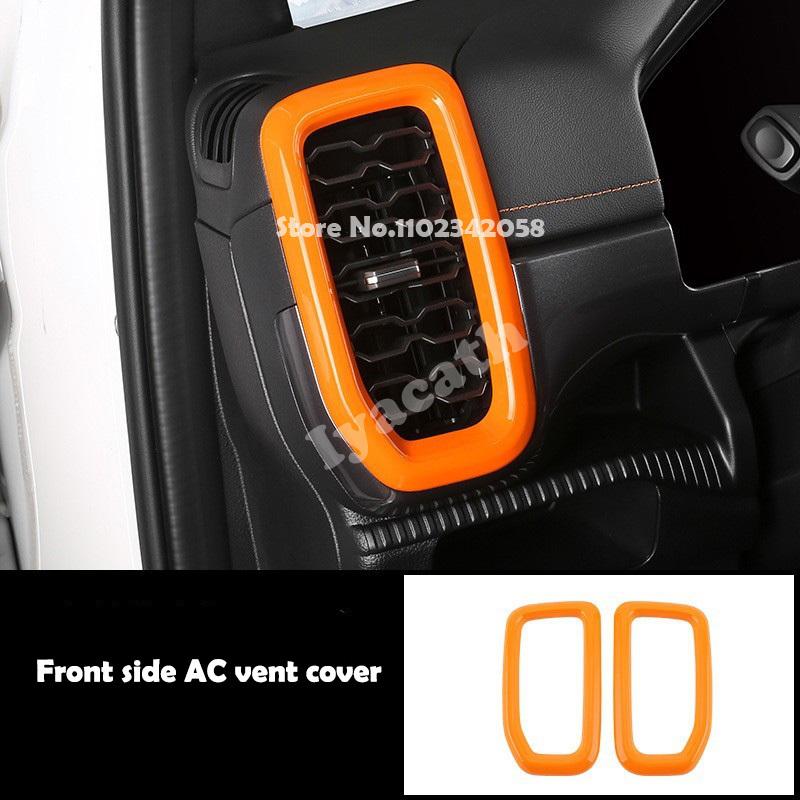 LHD RHD For Ford Ranger Wildtrak T9   2024 ABS yellow gear shift panle steering wheel Central Screen trument cover