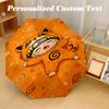 Portable Auto Folding Umbrella,Naruto 8 Rib Waterproof Umbrella For Camping Commute