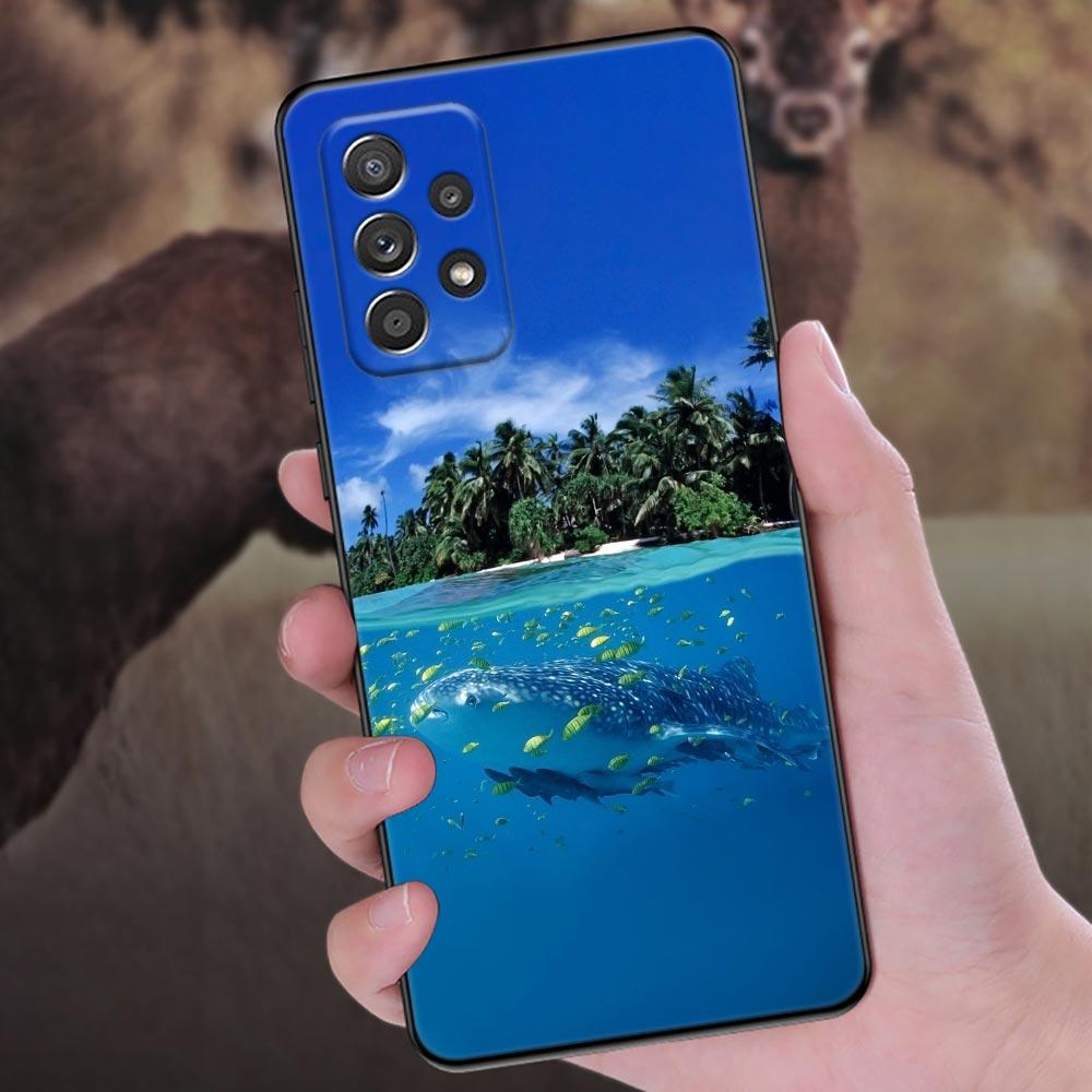 Whale Shark Ocean Phone Cover Galaxy A55 5G Case For Samsung A35 A34 A53 A54 A52 A51 A71 A73 A72 A42 A91 A31 A32 A33 Back Cases