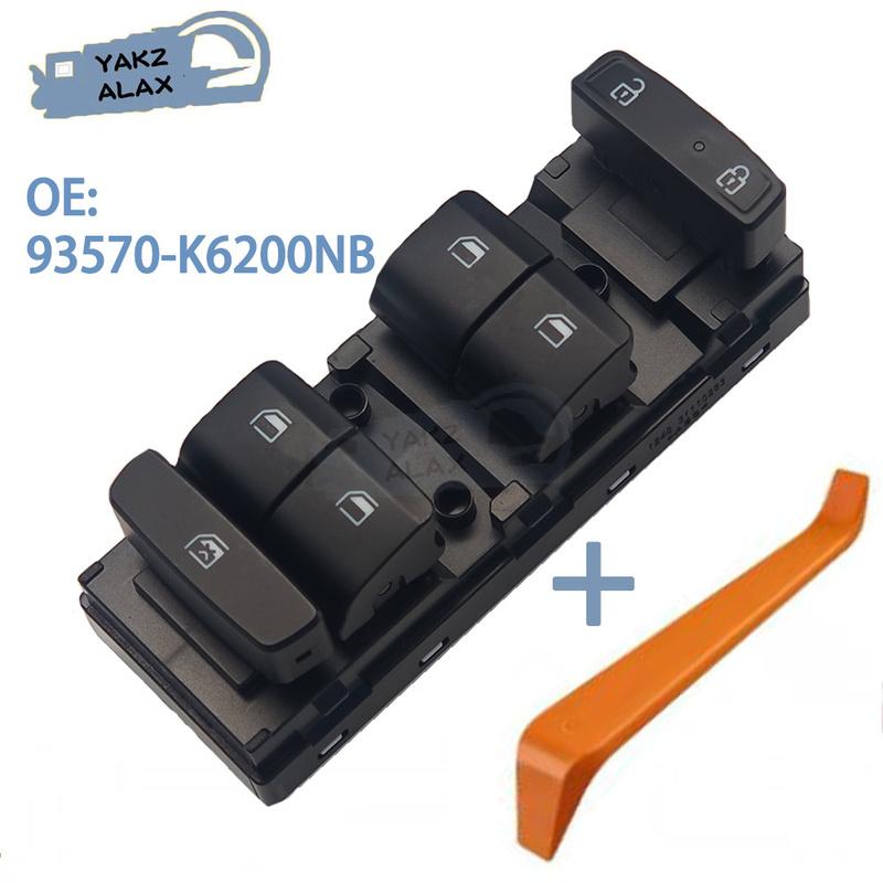 93570-K6200NB Front Driver Side Electric Master Power Window Control Switch Glass Lifter Button for Hyundai I10 Auto Parts
