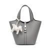 LANGING Women's Handbag, Large Capacity Tote Bag, Popular Commuter Bag, Eco-Leather, Synthetic Leather, Simple, Solid Color, Ultra Lightweight, Soft,