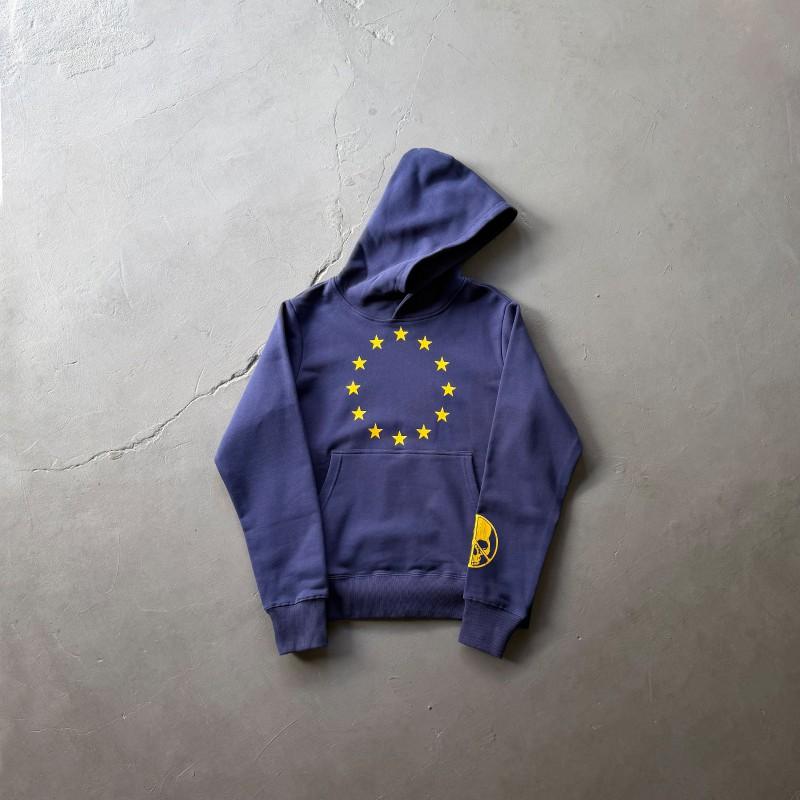Mens Heavyweight Hooded Sweatshirt With Cross