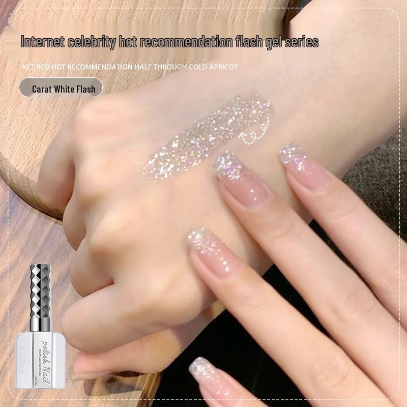 

Eniishi 2025 Dream Gathering Wedding Dress Glitter Nail Polish Gel - Hot Style Shattered Diamond Gel for Professional Nail Art.