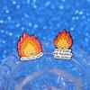 Unique Cartoon Flame Styled Brooch Creative Fire Character Pin Ideal For All Occasions