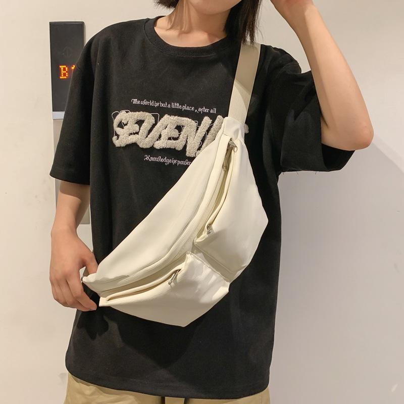 Chest Bag Men's Crossbody Bag Sports Waist Bag Women's Water-Repellent Shoulder Bag Mobile Phone Bag