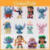 Cute Stitch Miniature Figures Collection Abs Toy Models Blind Box Gashapon Set