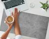 Decorative Desk Mat with Concrete Rough Texture Pattern 90X45 Cm