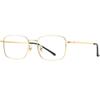 New gold silk glasses frame ruffian handsome Sven square frame metal myopia glasses women's anti-blue flat glasses men