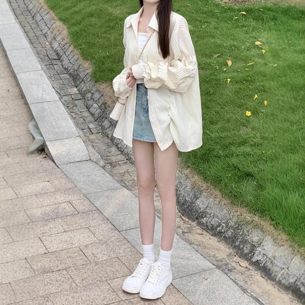 Women's Elegant French Design Long Sleeve Cardigan - Fashionable, Versatile, Age-Reducing Spring/Autumn Top