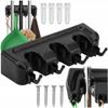 Holder Hanger FOR Brooms, Mops, Rakes, Wall Tools, 3 Places Hook