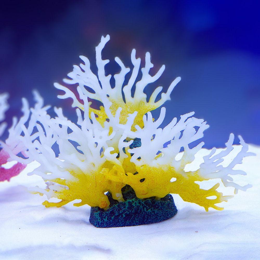 Colorful Coral Micro Landscape PVC Coral Ornaments Coral Figure Simulation Coral  Fish Tank