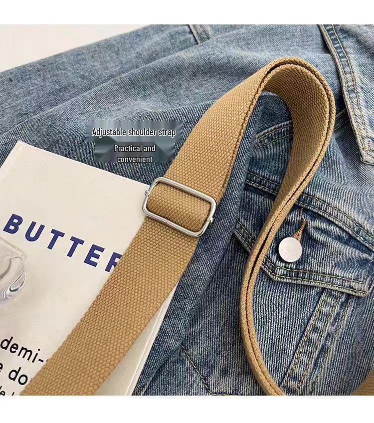 Nischen Damen Canvas Knödel Umhängetasche - 2024 Frühling/Sommer, Große Kapazität, Lässige Studenten Schultertasche