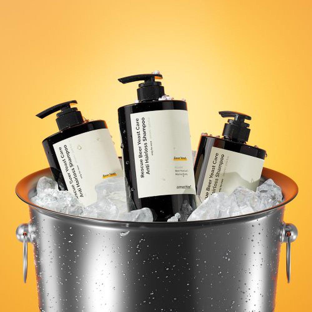 Amazhim Rescue Beer Yeast 40 Scalp Care Шампунь против выпадения волос Большая емкость 1000 мл