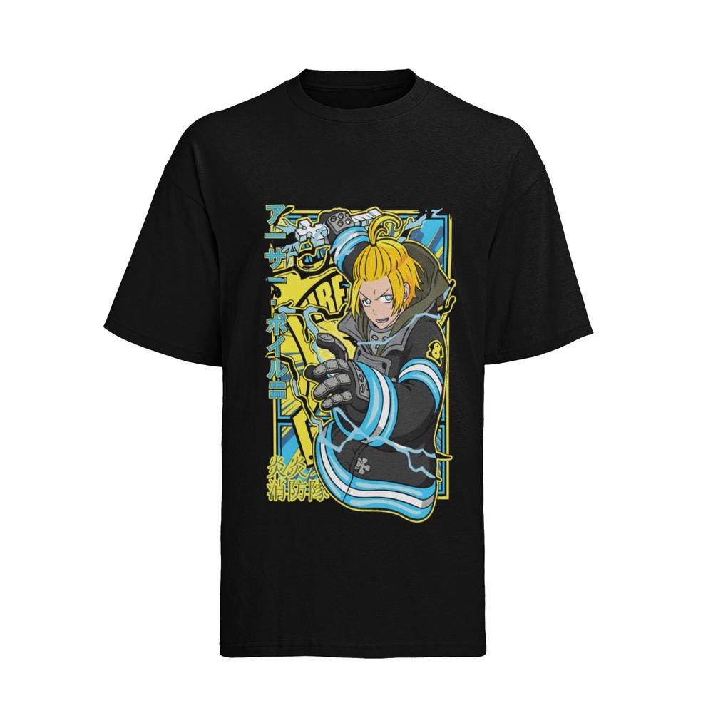 

Fire Force Arthur Boyle Shinra Anime Otaku Geek Herren Shirt Herren 4XL