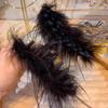 Fumede Women's Ostrich Feather Hair Claw Clip Set