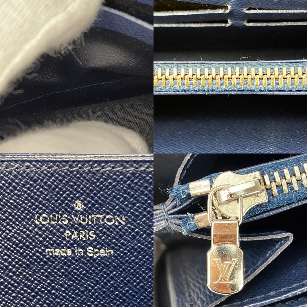 Used LOUIS VUITTON Purse Zippy Wallet M62983 Epi Leather Black Black Zip Around